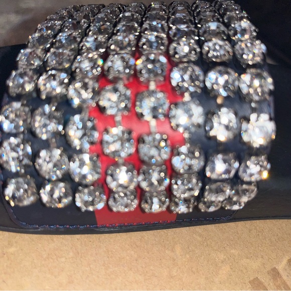 Authentic Gucci bling slides size 38 Women’s - Picture 5 of 11